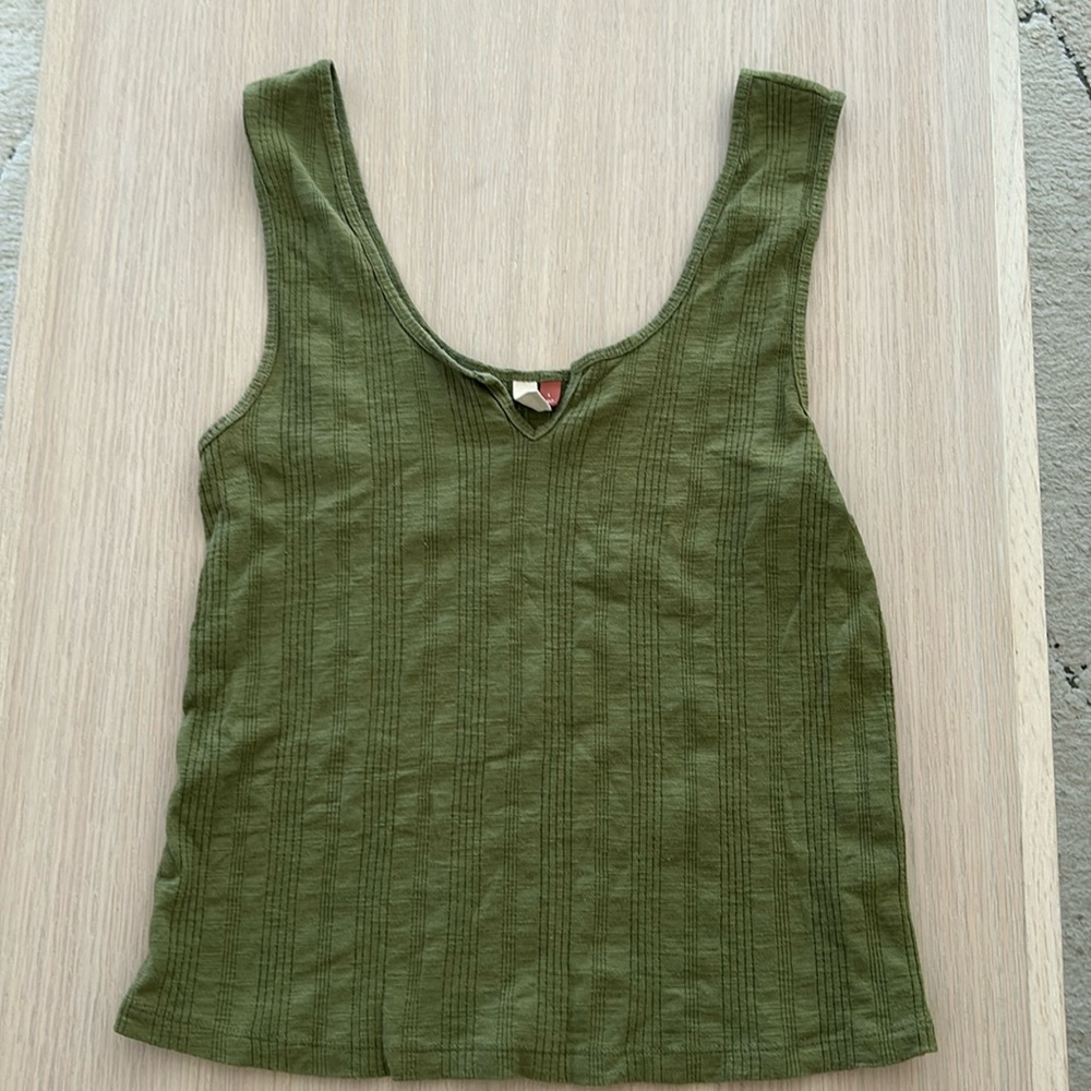 Pilcro (Anthropologie) green tank - L